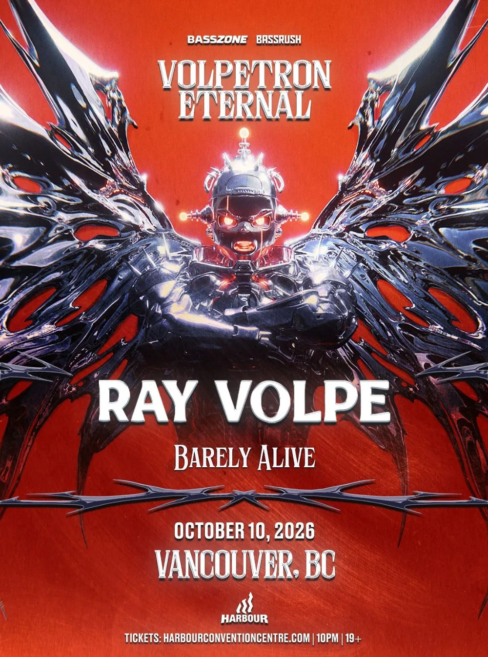 Ray Volpe, BARELY ALIVE — event flyer