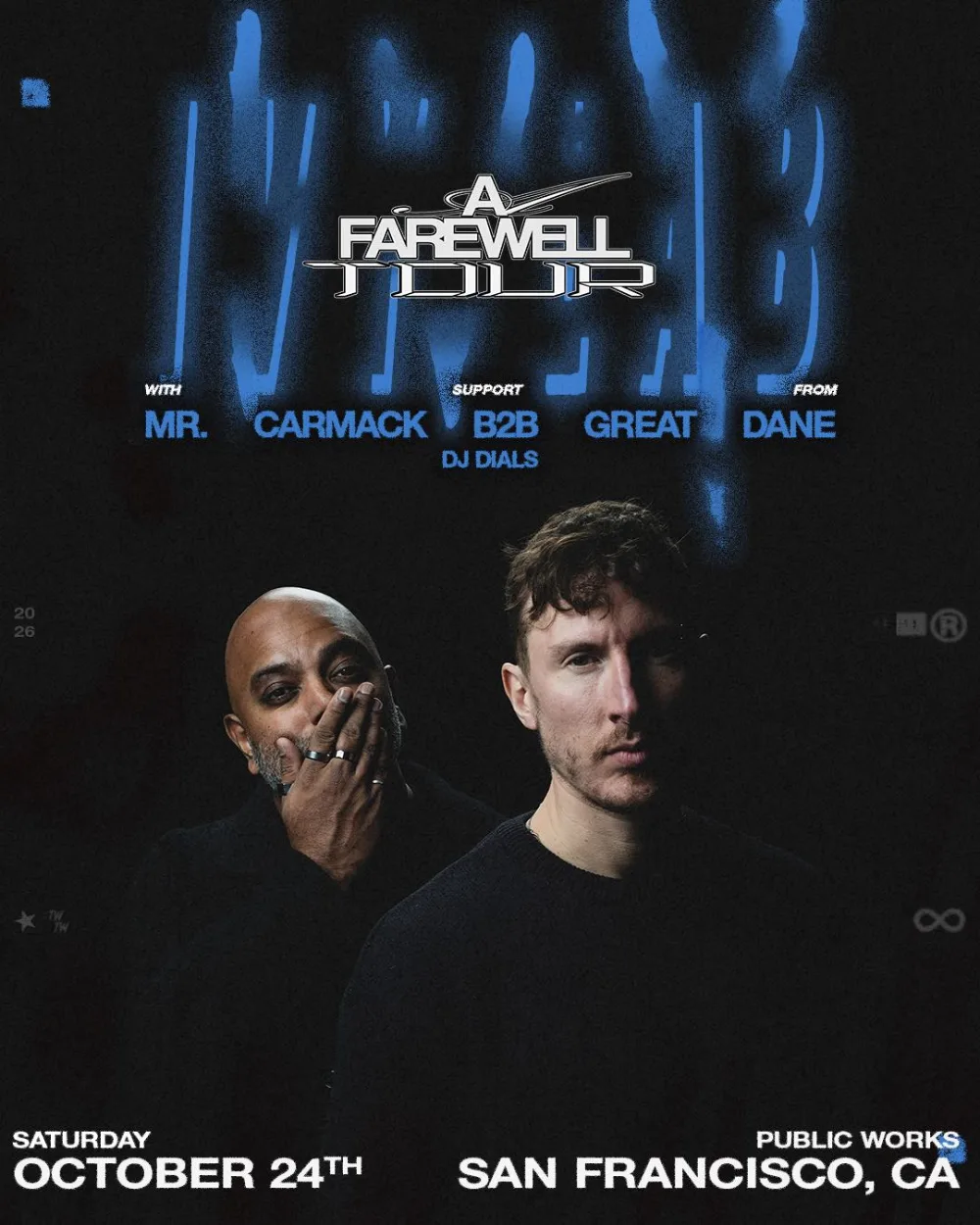 Ivy Lab, Mr. Carmack, Great Dane, DJ Dials — event flyer