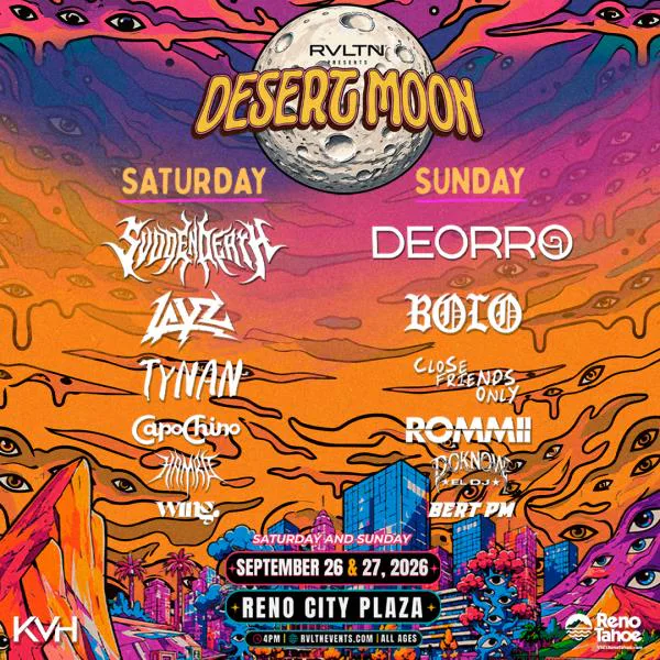 RVLTN Presents - DESERT MOON — event flyer