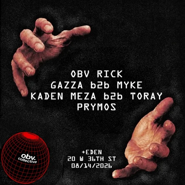 obv. collective & Friends @ Eden — event flyer
