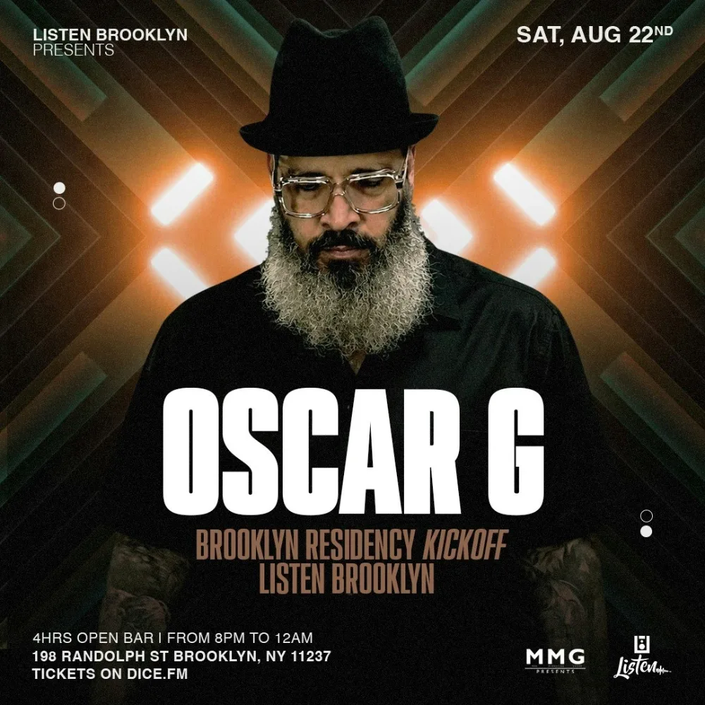 Oscar G — event flyer