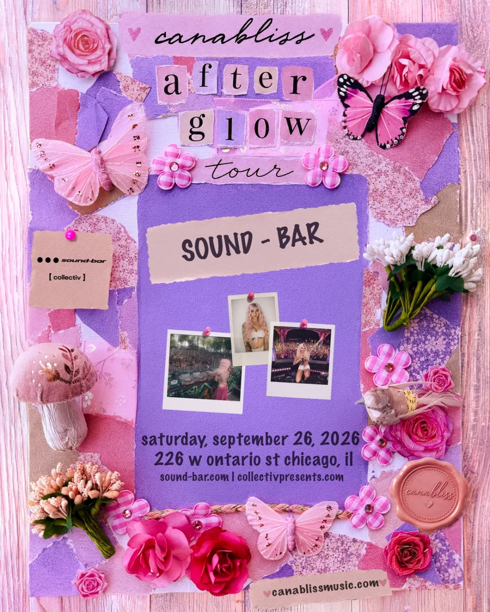 After Glow Tour — event flyer