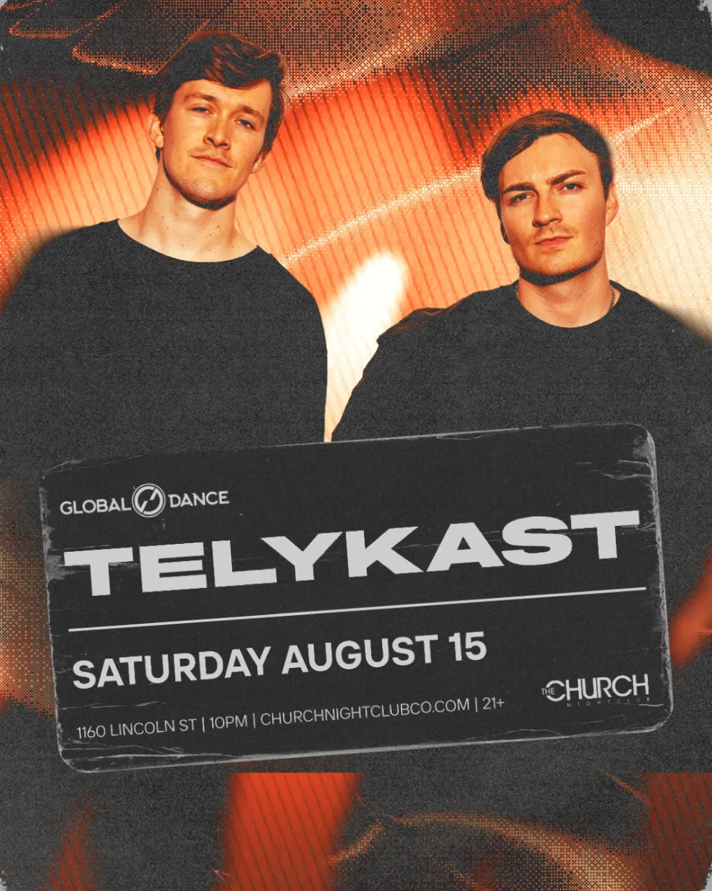 TELYKAST — event flyer