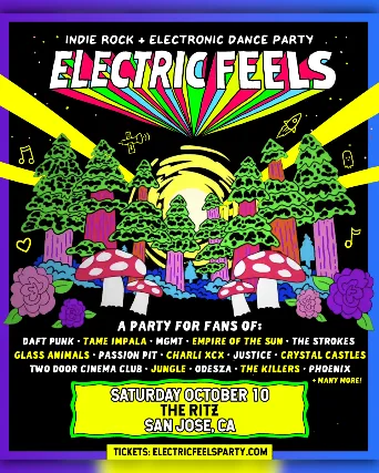 Electric Feels — event flyer