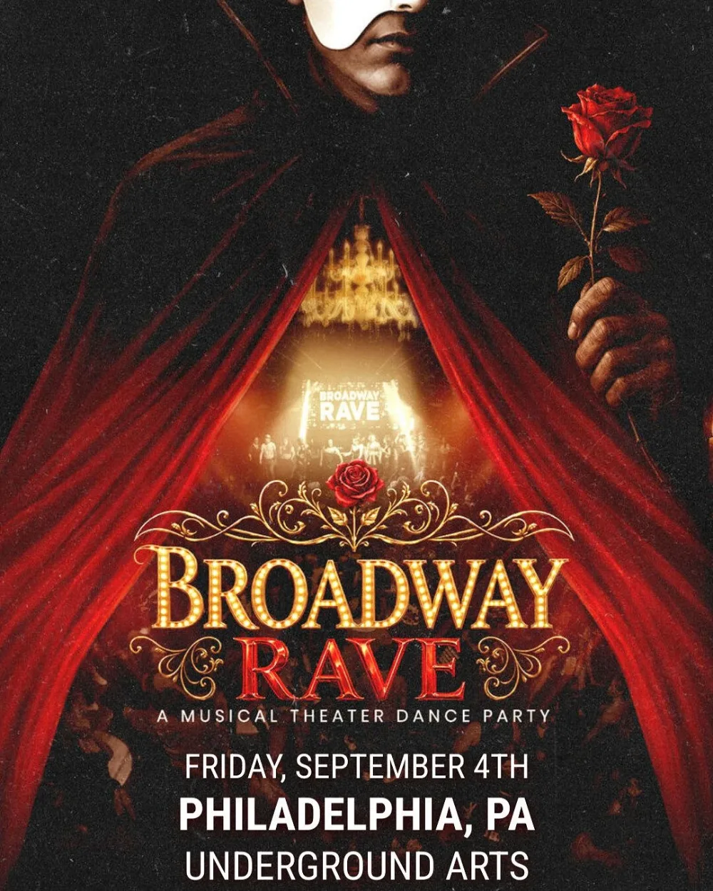 Broadway Rave — event flyer