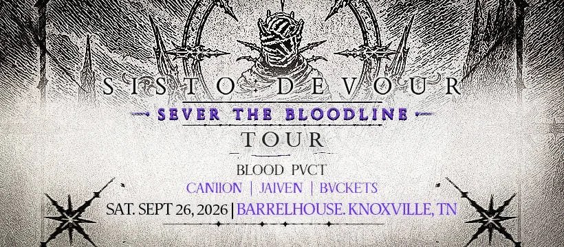 Devour - Sever The Bloodline Tour — event flyer