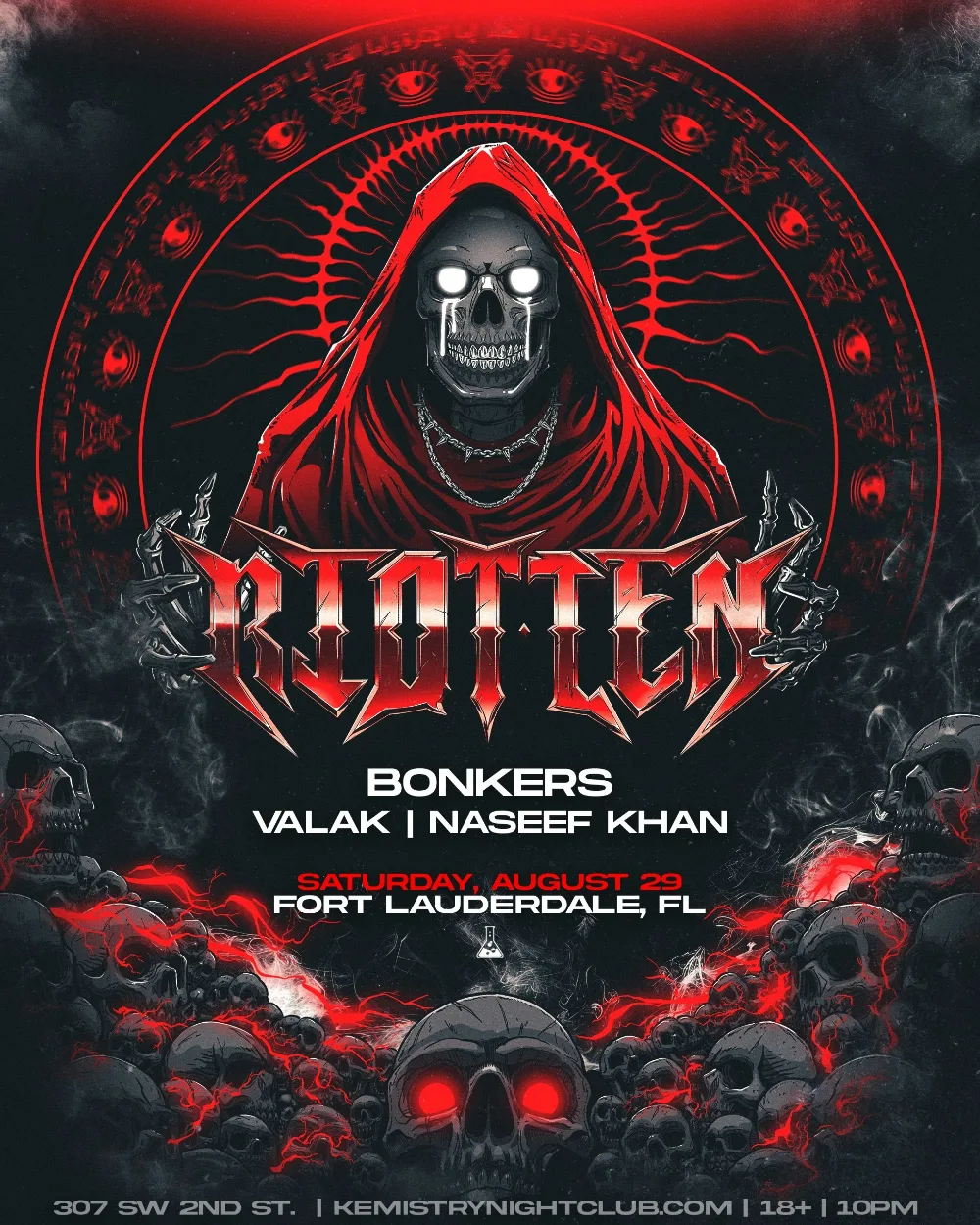 Riot Ten — event flyer