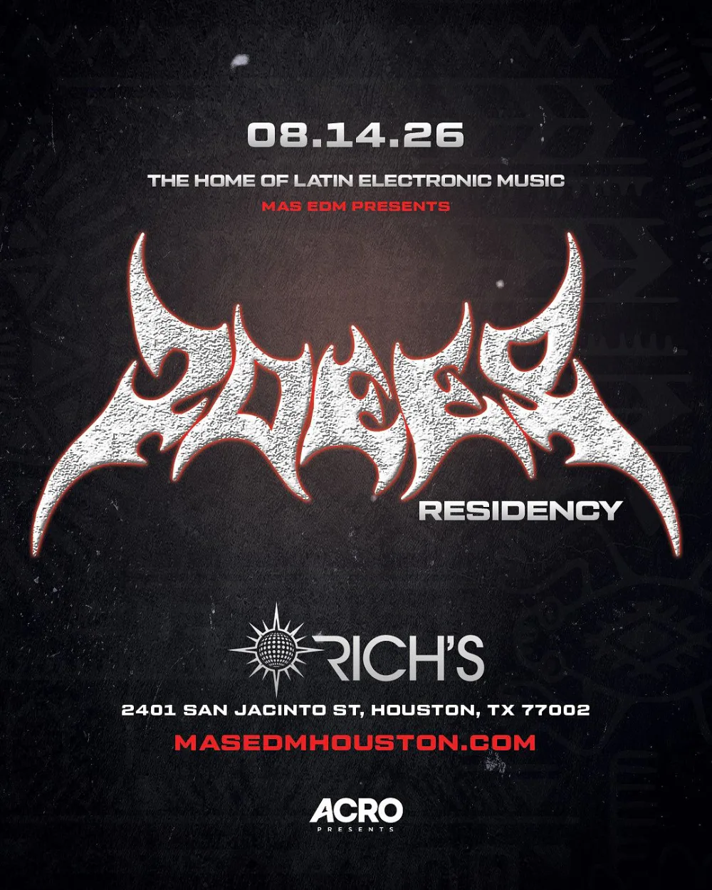 MAS EDM — event flyer