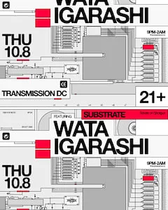 SUBSTRATE Pres. — event flyer