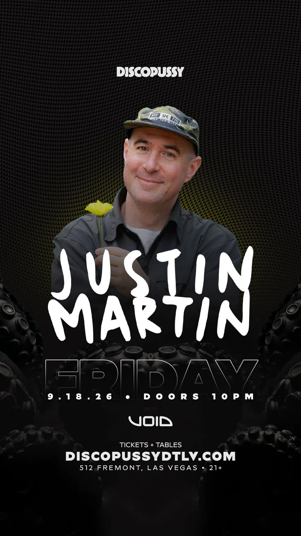 Justin Martin — event flyer