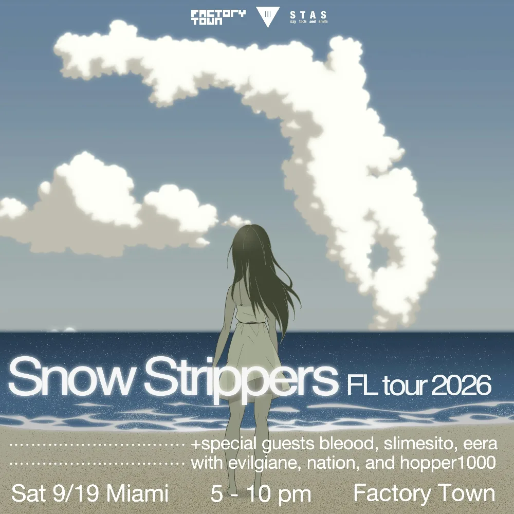 Snow Strippers — event flyer
