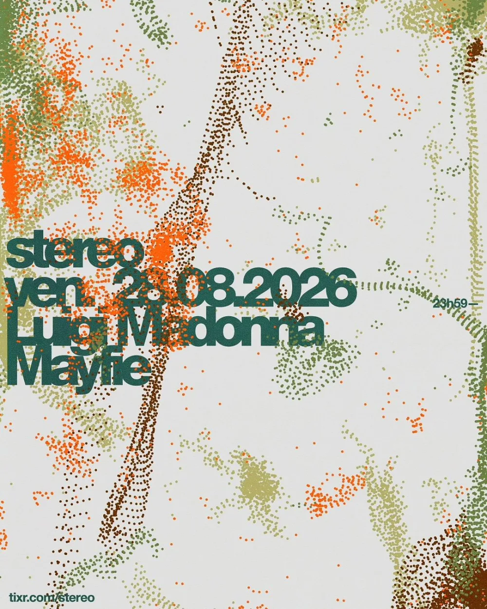 Luigi Madonna, Mayfie — event flyer