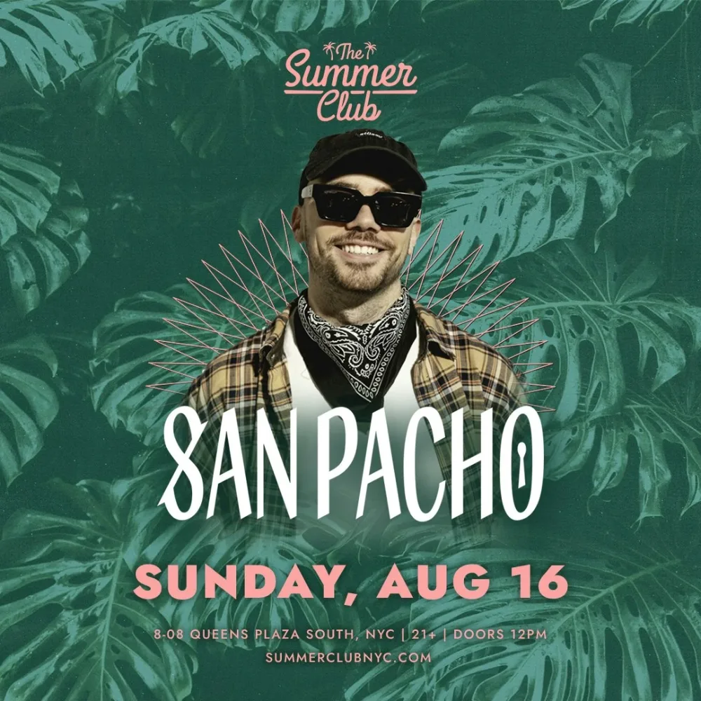 San Pacho — event flyer