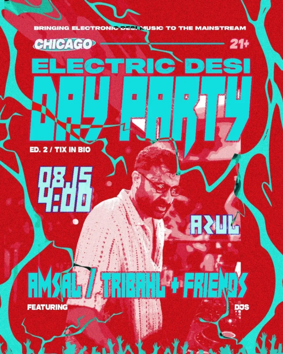 Electric Desi Day Party — event flyer