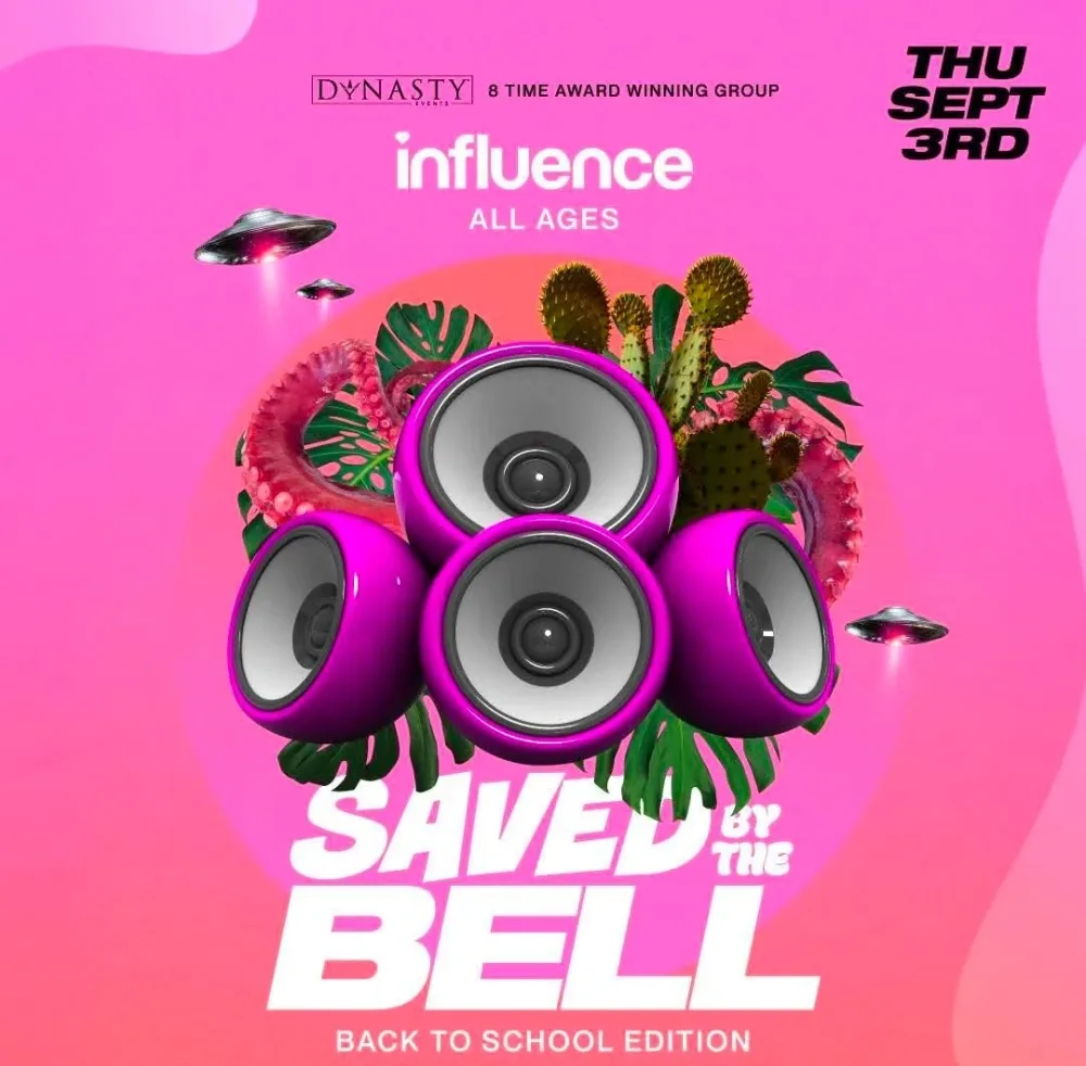 Saved By The Bell — event flyer