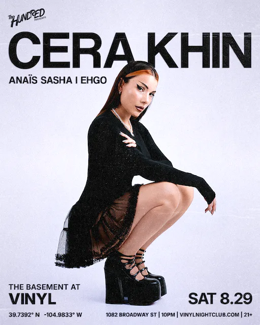 Cera Khin — event flyer