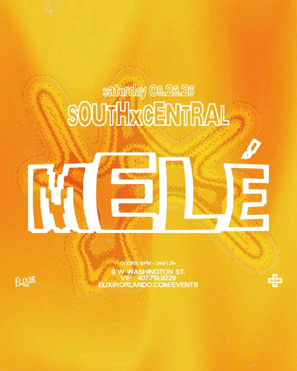 Melé — event flyer