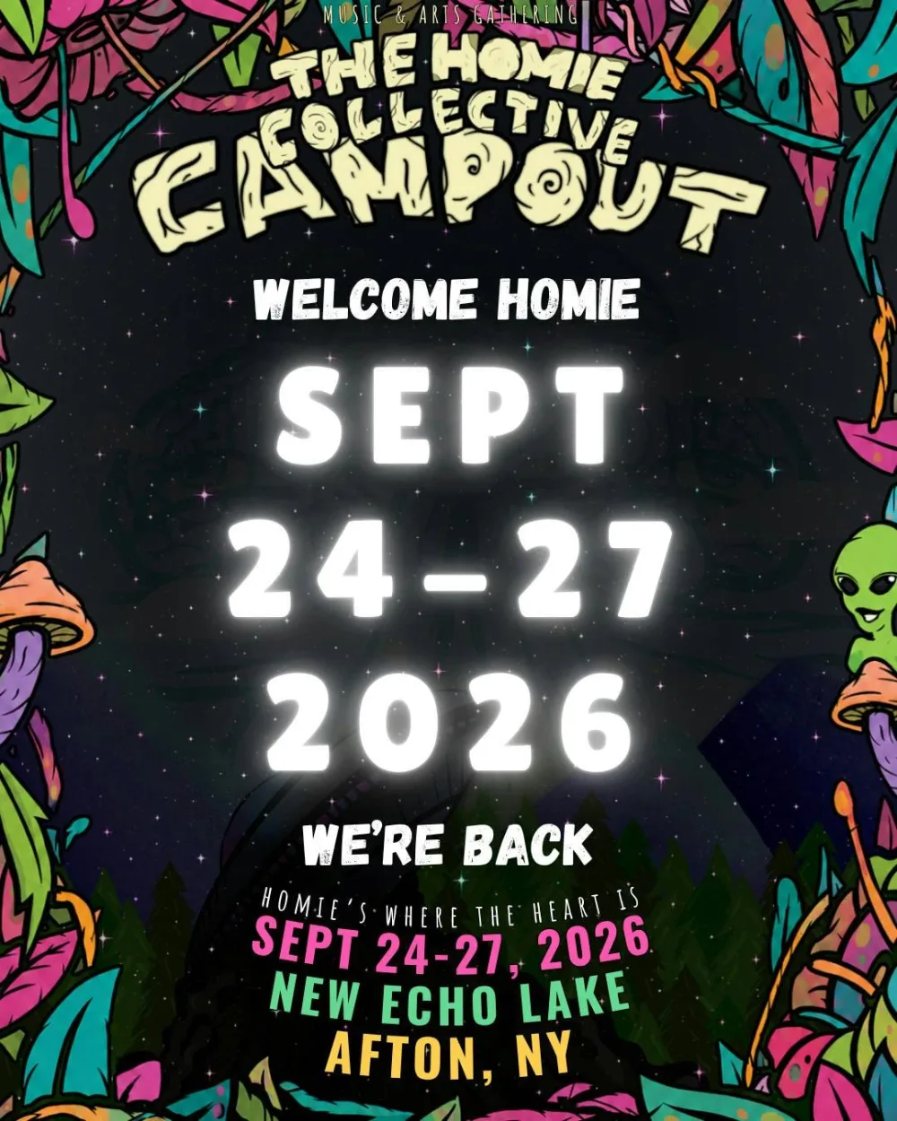 The Homie Collective Campout — event flyer