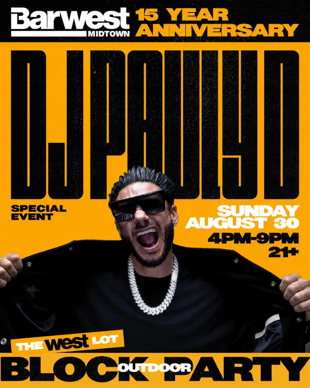 DJ Pauly D — event flyer