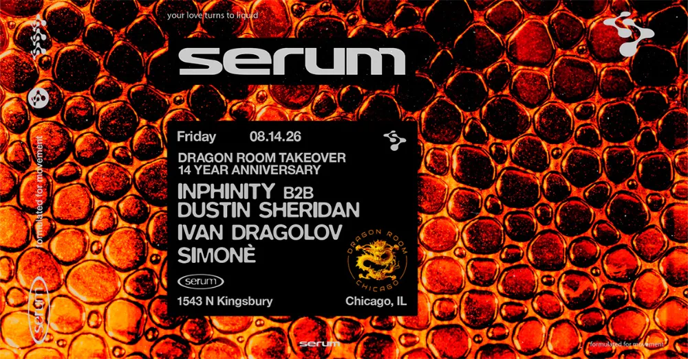 Inphinity, Dustin Sheridan, Ivän Dragolov, Simonè — event flyer