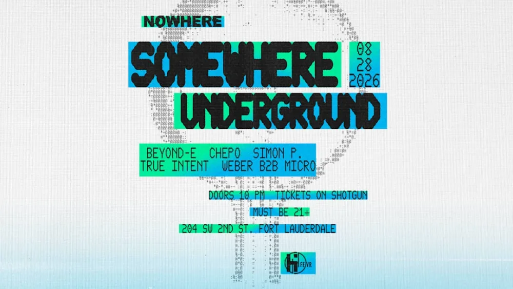 Somewhere Underground — event flyer