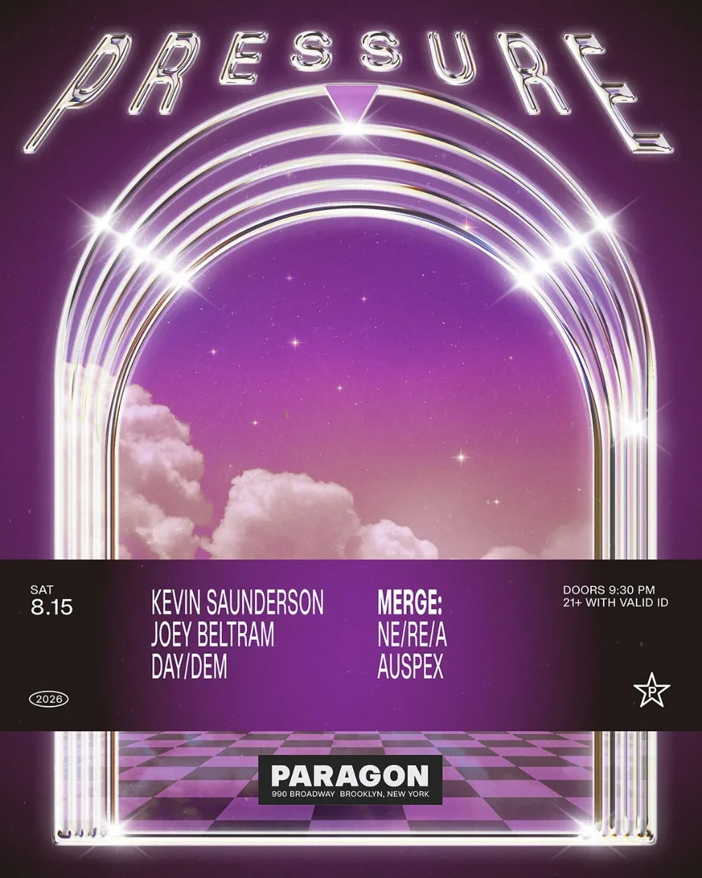 Pressure — event flyer