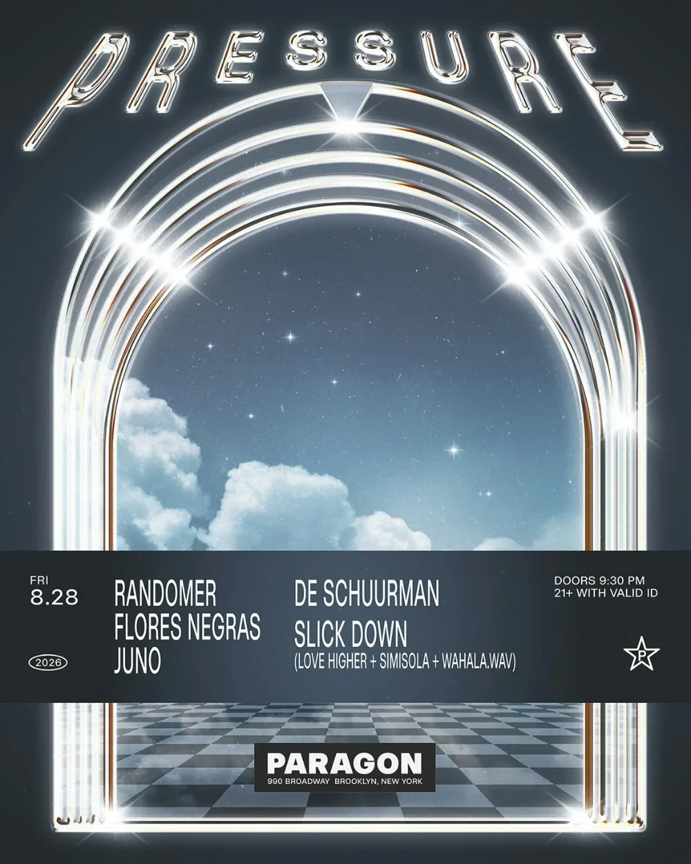 Randomer, Flores Negras, Juno, Love Higher, wahala.wav — event flyer