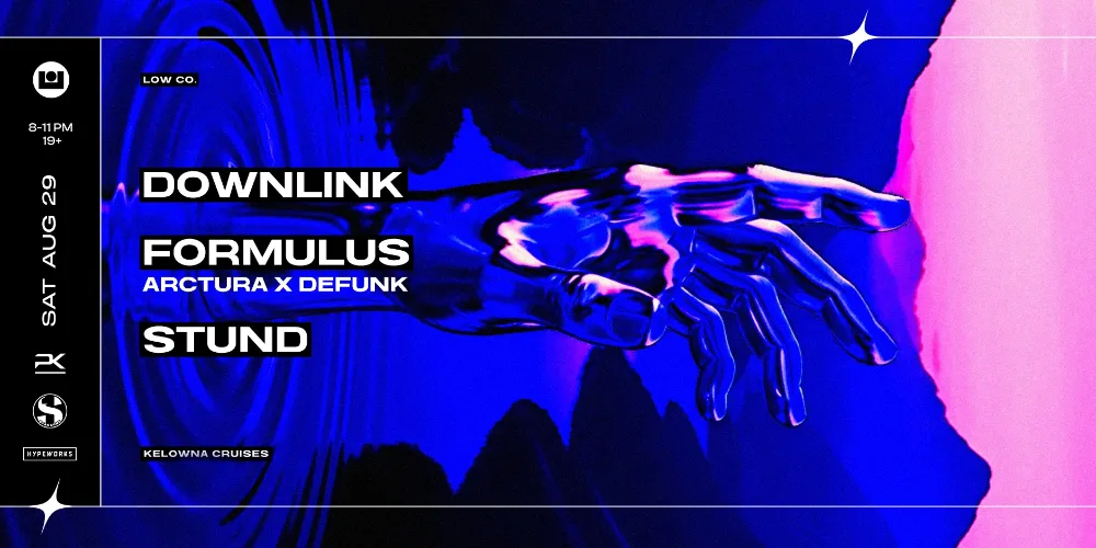 Downlink, STUND, Formulus — event flyer