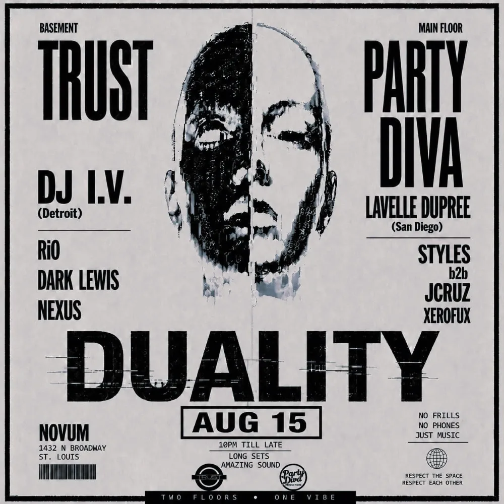 DUALITY — event flyer
