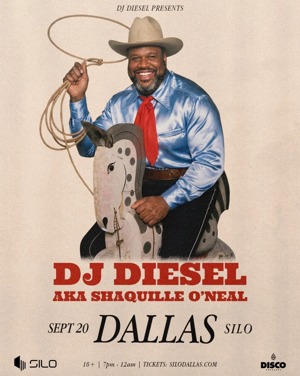 DIESEL (Shaquille O'Neal) — event flyer