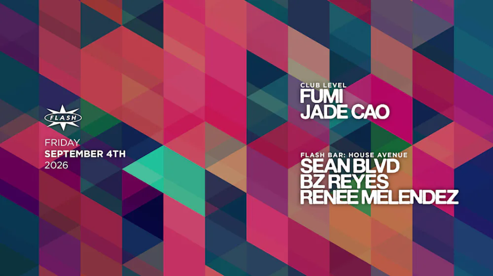 Jade Cao, Sean Blvd., BZ Reyes, Fumi — event flyer
