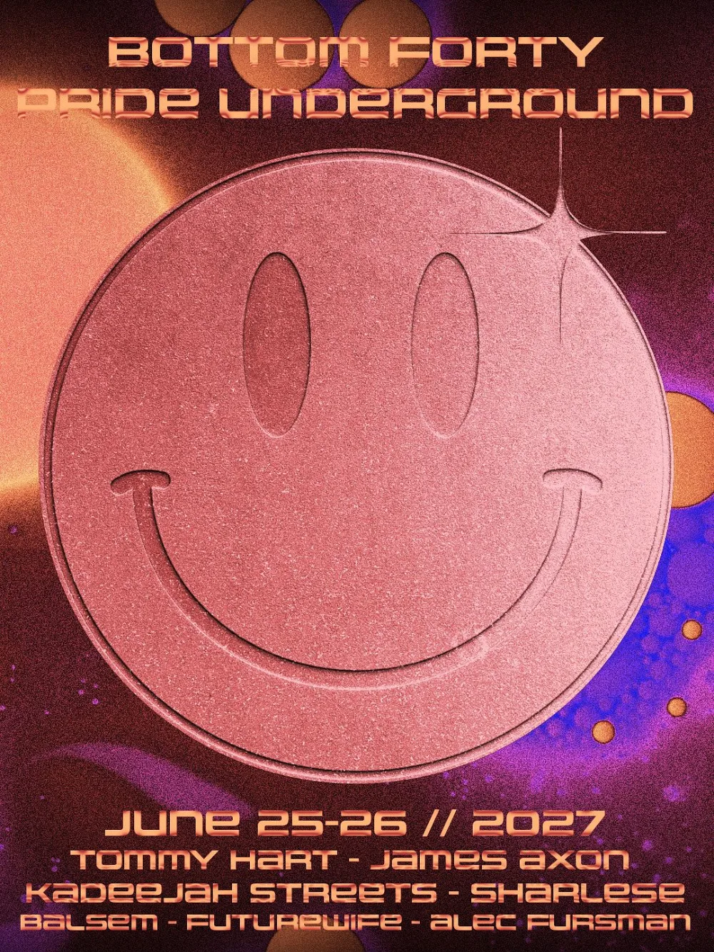 Tommy Hart, James Axon, Sharlese, Nark, Kadeejah Streets — event flyer