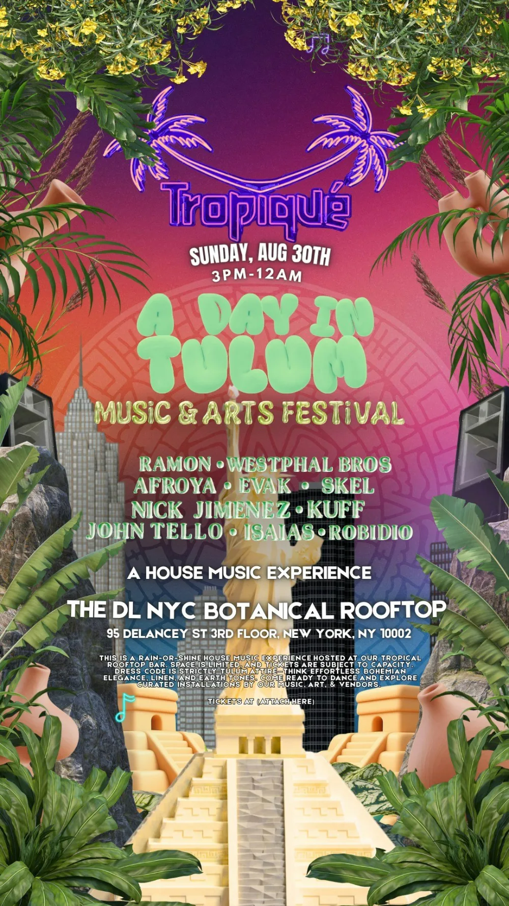 A Night in Tulum — event flyer