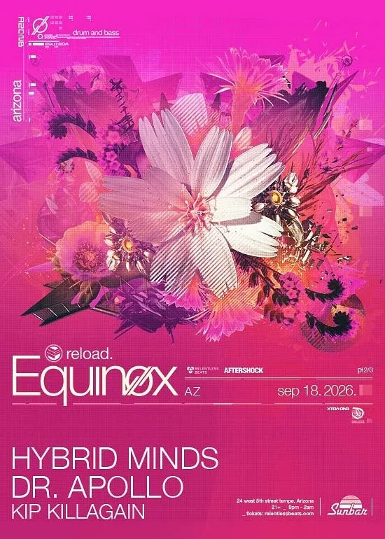 reload. Equinox — event flyer