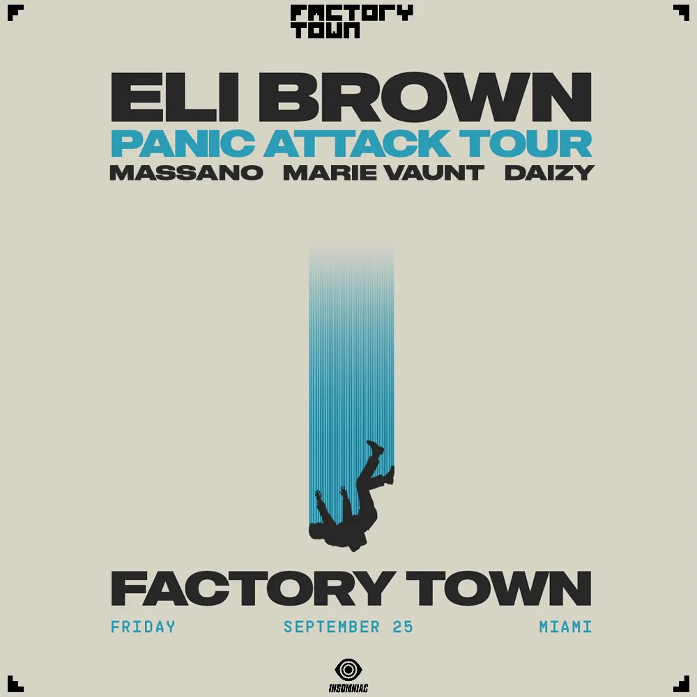 Massano, Marie Vaunt, Daizy, Eli Brown — event flyer
