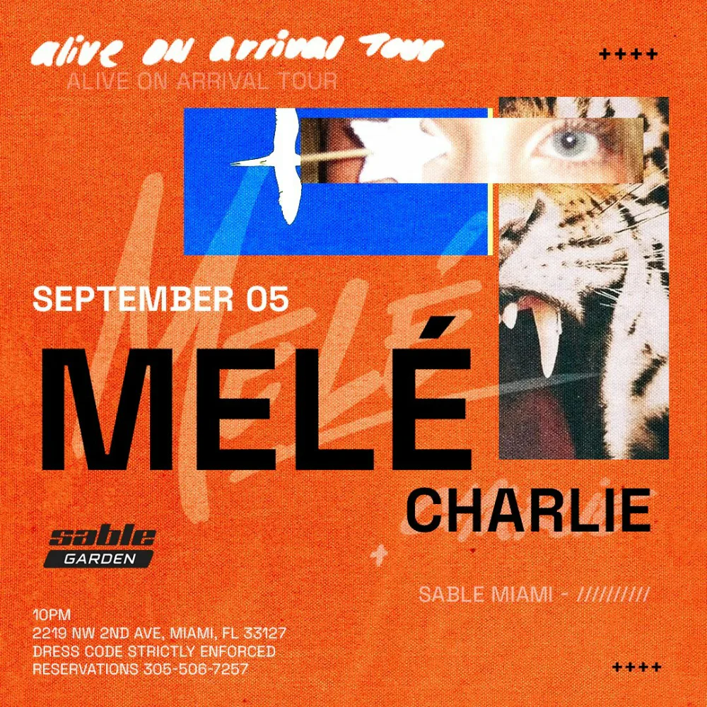 Melé — event flyer