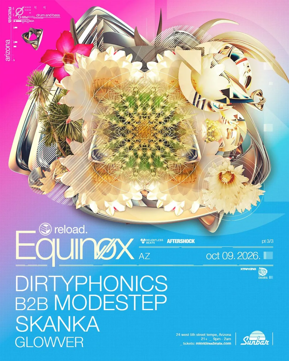 reload. Equinox — event flyer