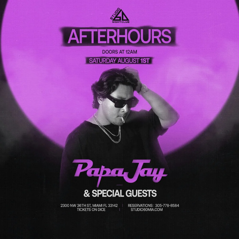 Unofficial Zeds Dead Afters:PapaJay,TBA - Studio 60, Miami