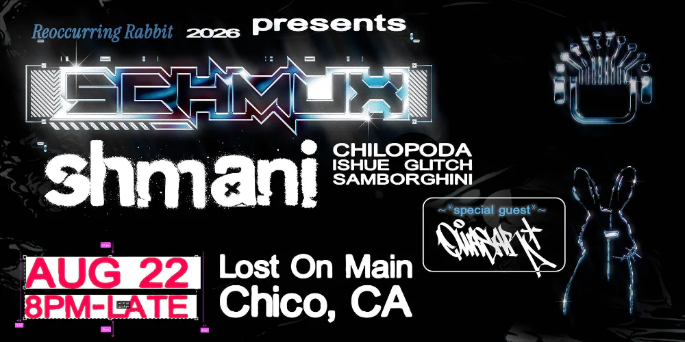 Schmux, shmani — event flyer