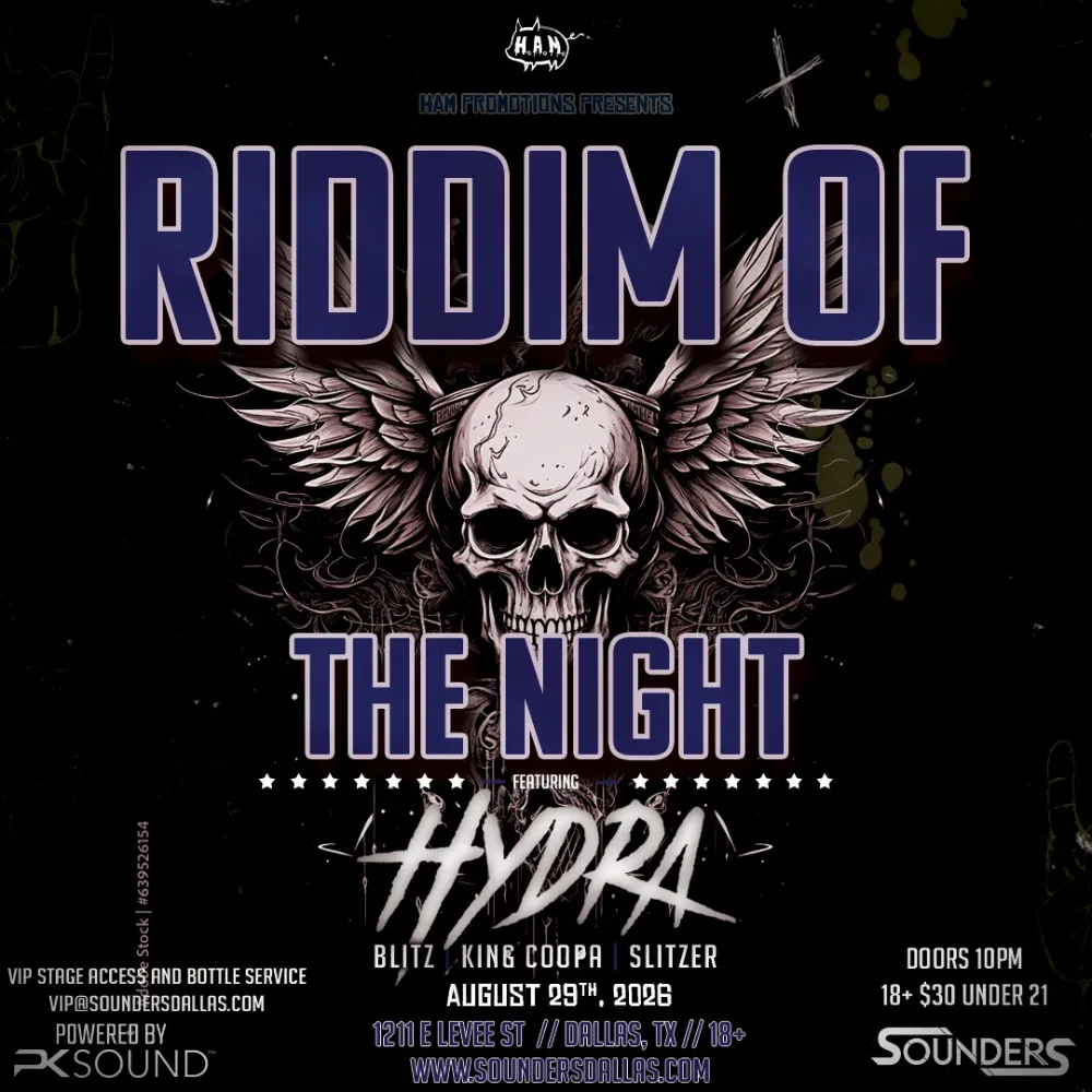 Riddim of the Night — event flyer