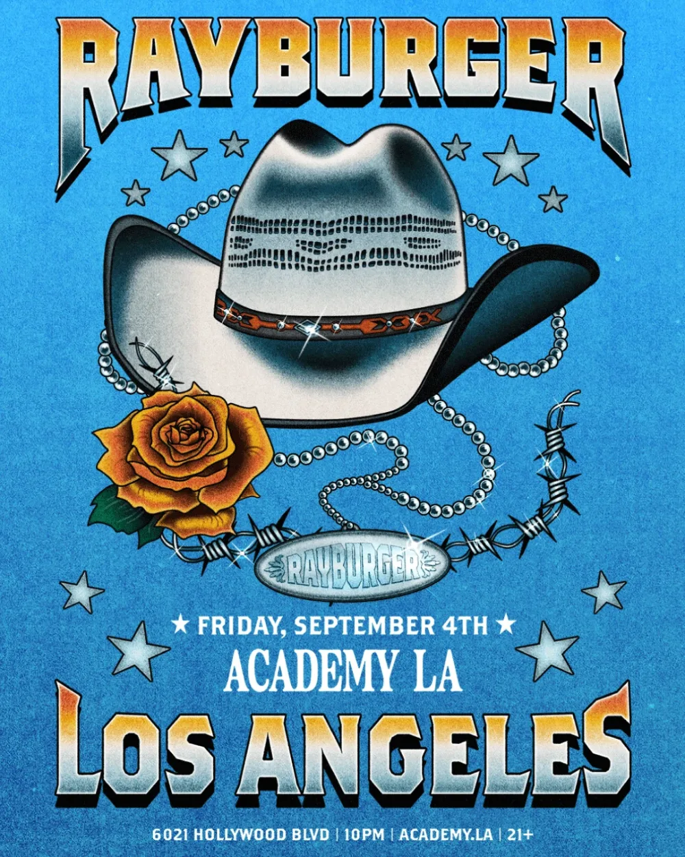 RayBurger — event flyer