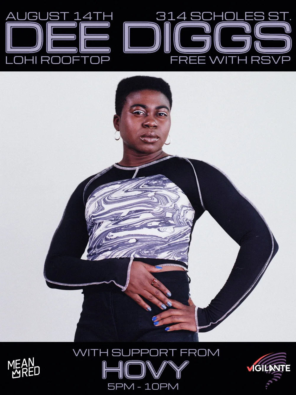 Dee Diggs, Hovy — event flyer
