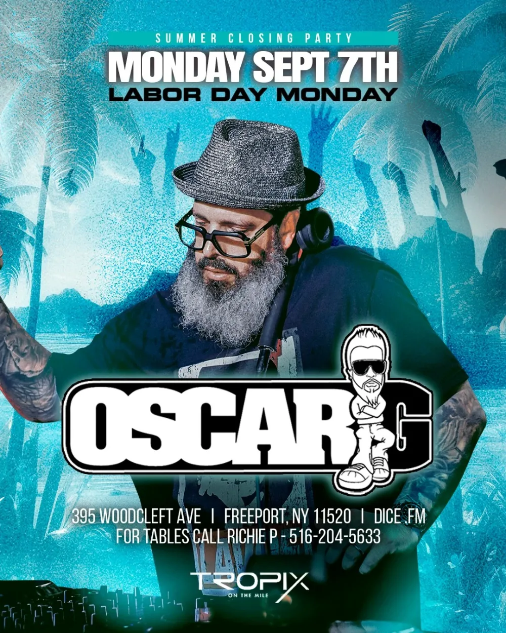 Oscar G — event flyer