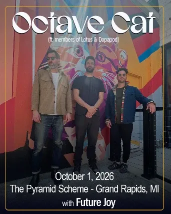 Octave Cat, Future Joy — event flyer