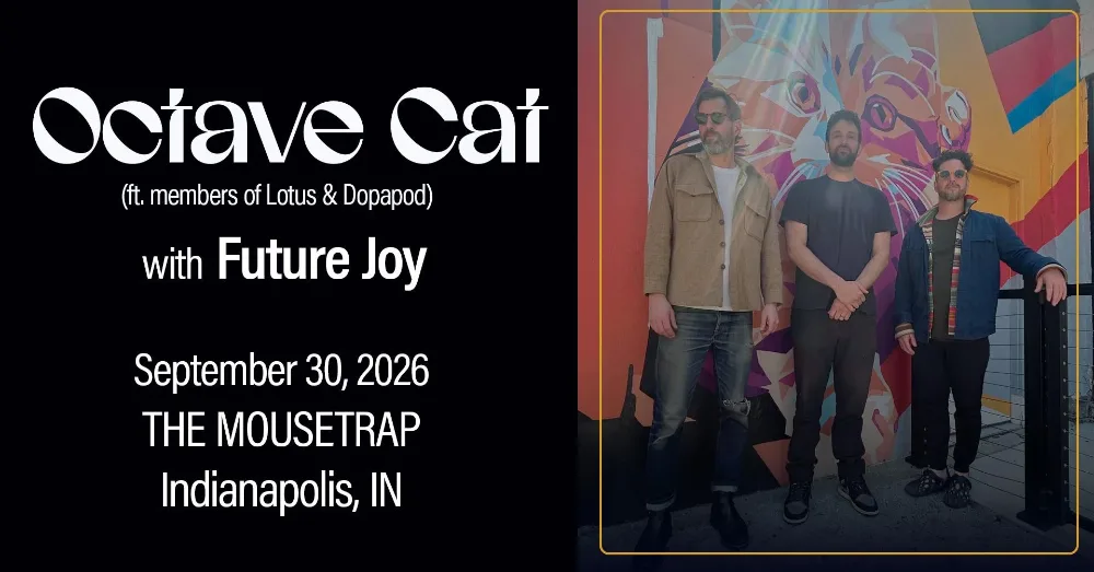 Octave Cat, Future Joy — event flyer