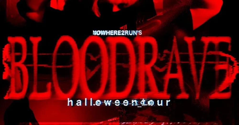 BLOODRAVE — event flyer