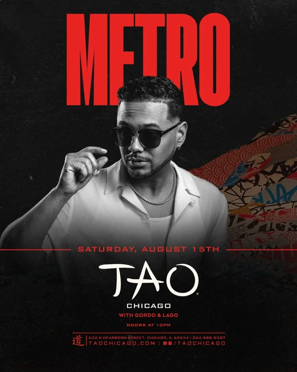 DJ Metro — event flyer