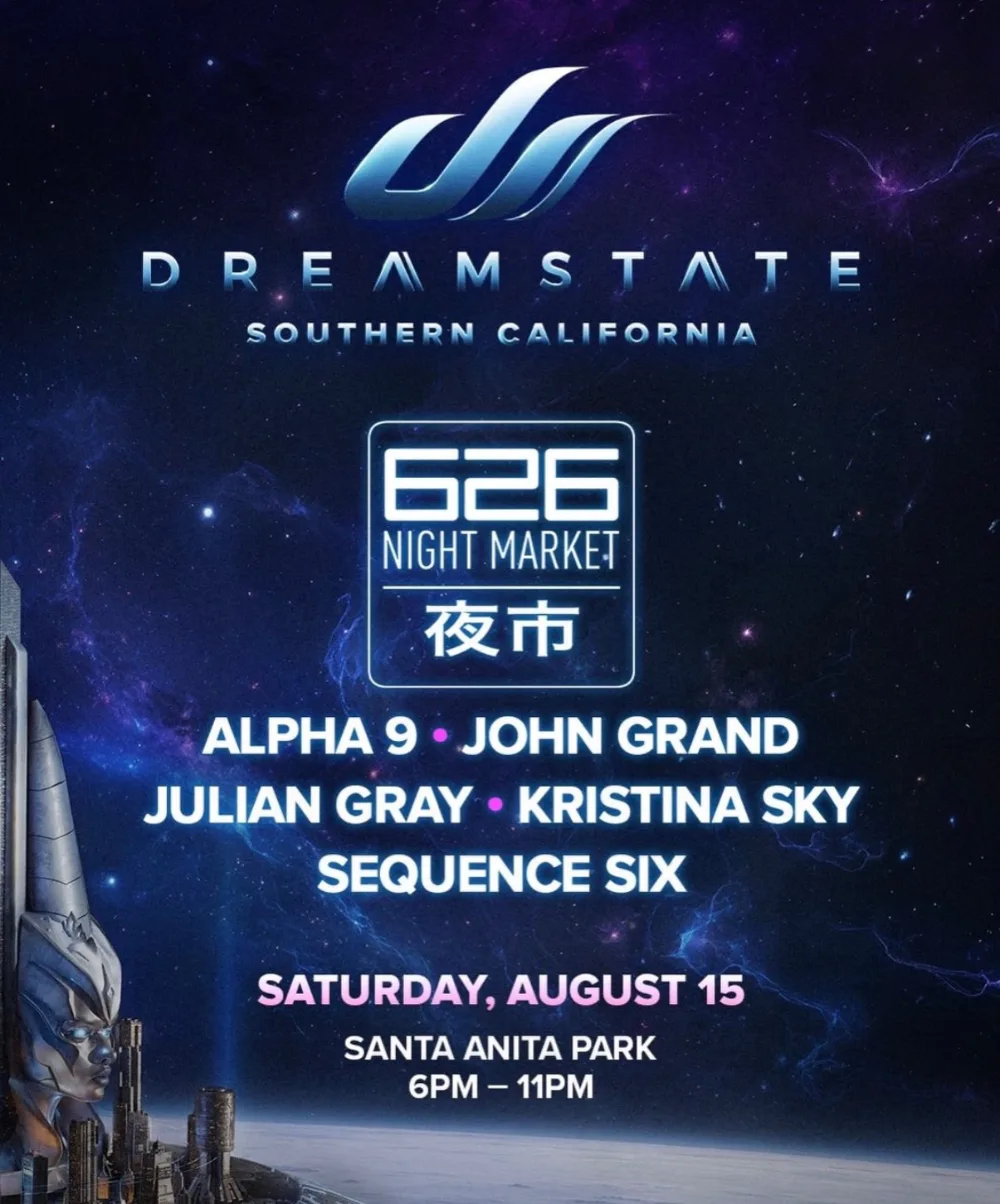 Dreamstate 626 Night Market Pop-up — event flyer