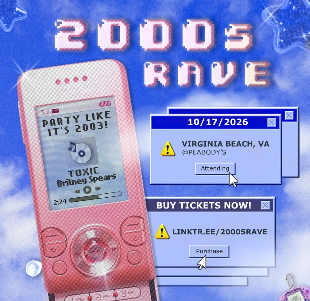 2000s Rave — event flyer