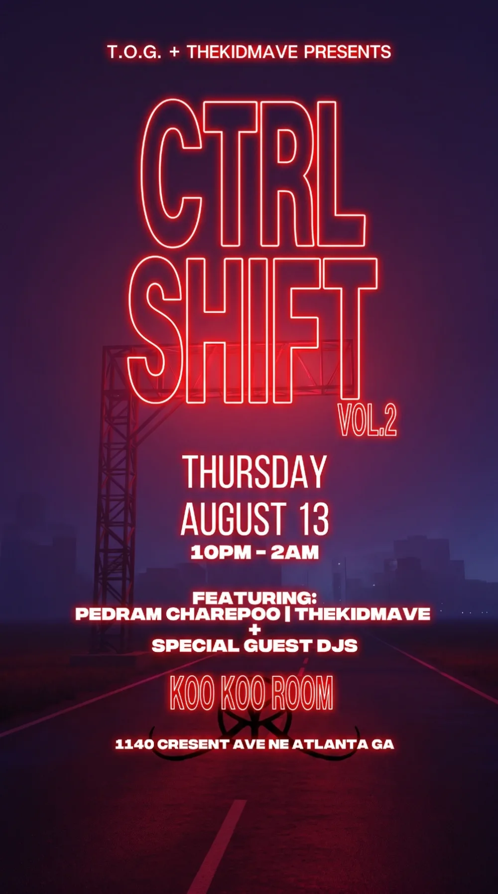 CTRLShift — event flyer